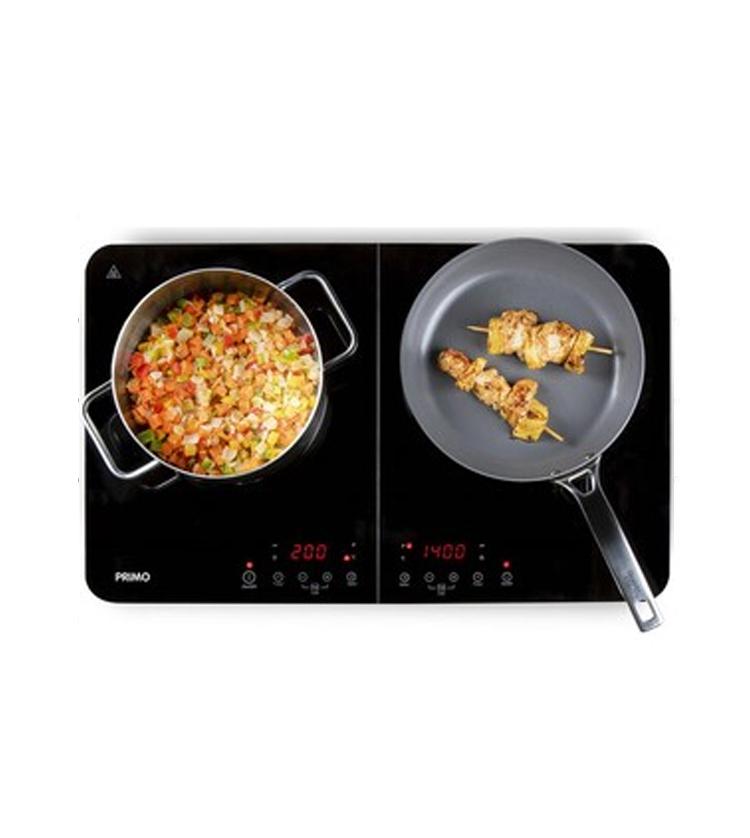 Karienvir Keramische Kookplaat 60cm 4 Platen - 6000W, Knop & Touch Bediening, Timer, Veiligheidsvergrendeling