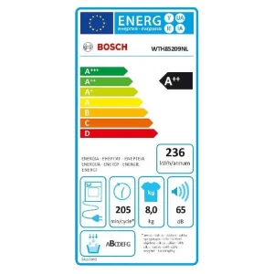 BOSCH WTH85209NL 8KG WARMTEPOMPDROGER