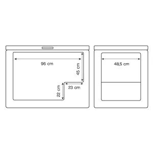INVENTUM VK1122W 111CM VRIESKIST 290L