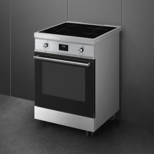 Smeg C6IMXT2 inductie fornuis 60cm RVS 3-fase