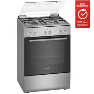 BOSCH HXA090D50N gasfornuis 60cm RVS