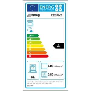 SMEG C92IPN2 inductiefornuis 90 cm