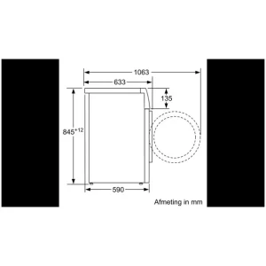 Bosch WAN2829MNL 9kg wasmachine 1400 toeren