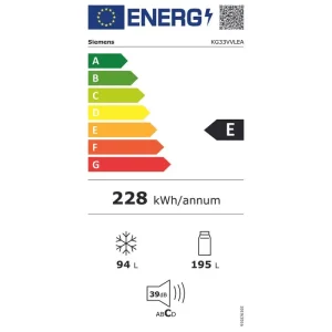 Siemens KG33VVLEA koel-vriescombinatie 176cm RVS