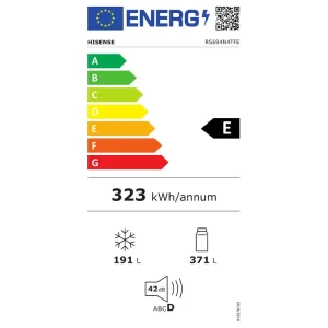 Hisense RS694N4TFE 91cm breed Amerikaanse Koelkast NO-FROST