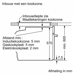 Bosch HBA334BSO 60cm inbouw oven RVS