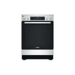 Whirlpool WS68V8CCXT 60cm keramisch fornuis RVS 2- of 3-fase