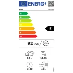 Etna VW47BM 60cm half geintegreerde vaatwasser