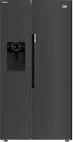 BEKO B7RGNE665ZDS Amerikaanse Koelkast met vaste wateraansluiting