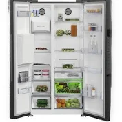 BEKO B7RGNE665ZDS Amerikaanse Koelkast met vaste wateraansluiting