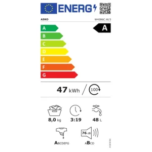 Asko W4086CW 8kg wasmachine 1600 toeren