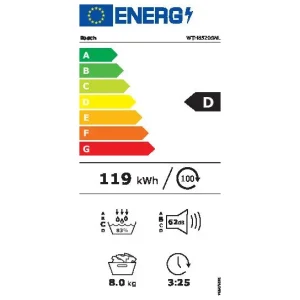 Bosch WTH8520SNL 8kg warmtepompdroger