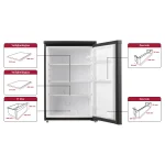 Inventum KK550B koeler 55cm ZWART