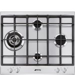 Smeg P261XGH inbouw gaskookplaat 60cm RVS