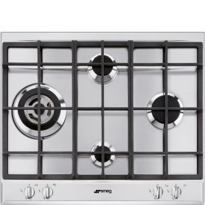 Smeg P261XGH inbouw gaskookplaat 60cm RVS