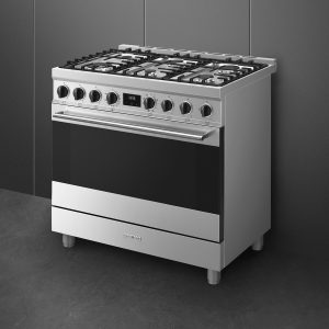 Smeg B91GMXNLK gasfornuis 90 cm RVS