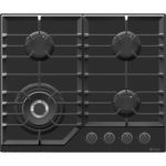 Wiggo WHG634GLB inbouw gaskookplaat 60cm GAS OP GLAS