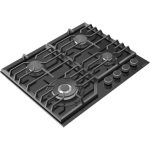 Wiggo WHG634GLB inbouw gaskookplaat 60cm GAS OP GLAS