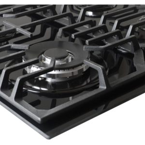 Wiggo WHG634GLB inbouw gaskookplaat 60cm GAS OP GLAS