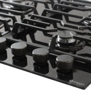 Wiggo WHG634GLB inbouw gaskookplaat 60cm GAS OP GLAS