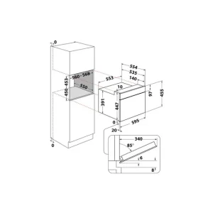Whirlpool WMW47HMX Inbouw combi magnetron 45cm