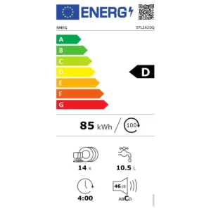 SMEG STL362DQ 60cm volledig geïntegreerde vaatwasser slider