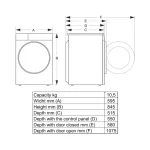 HISENSE WF5I1045BWQ 10.5KG WASMACHINE 1400 TOEREN