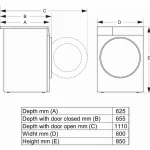 Hisense DH3E900BWCB 9kg warmtepompdroger