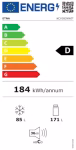 ETNA KCV282NWIT 182CM KOEL-VRIES COMBINATIE NO-FROST