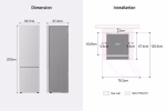 LG GBBS312CPY Koel-vriescombinatie 186cm RVS NO-FROST